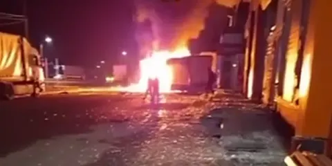 Атака РФ на Волині: пошкоджено АЗС біля Ягодина, дрон влучив у локомотив потяга