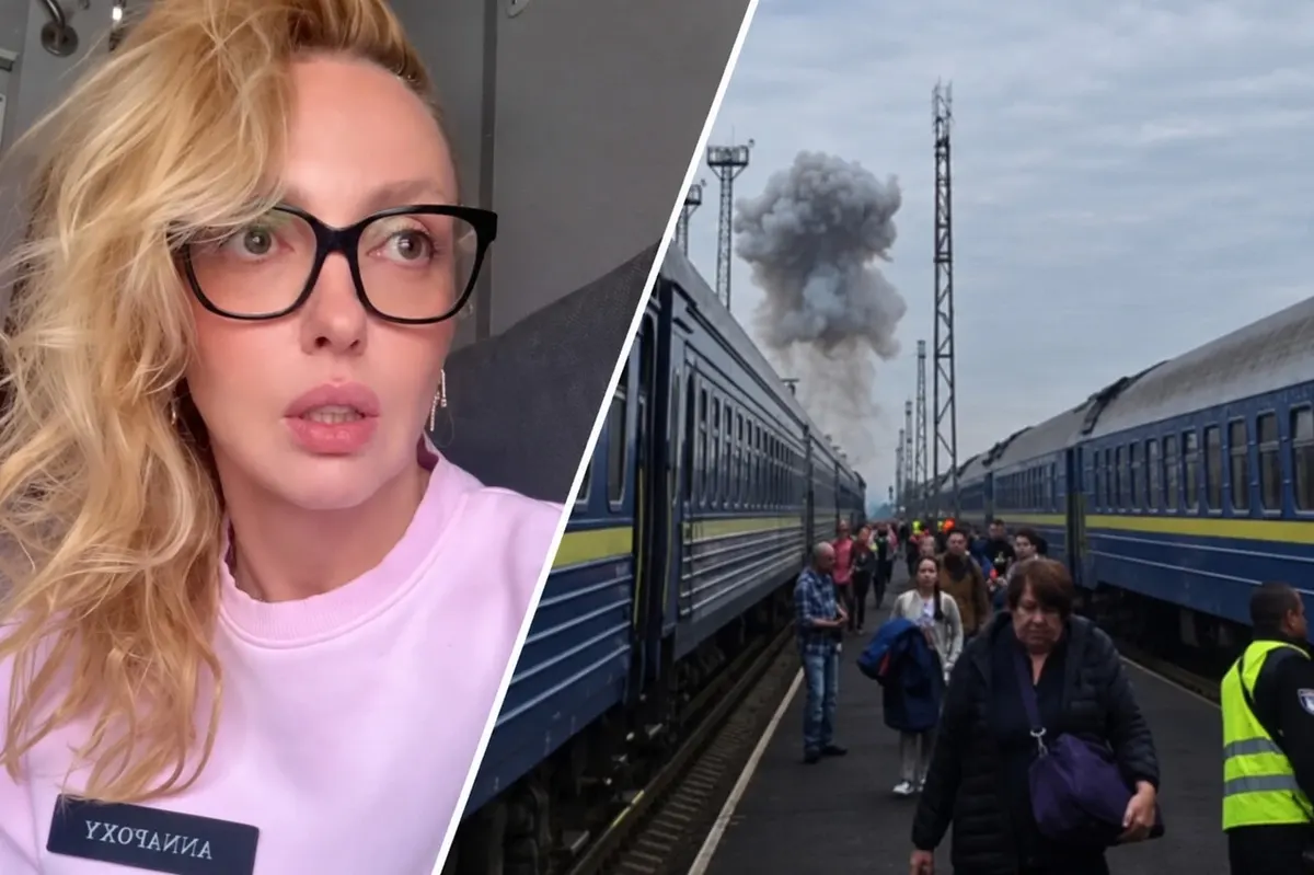 Дрон влучив у потяг до Польщі: Полякова з донькою встигла відійти