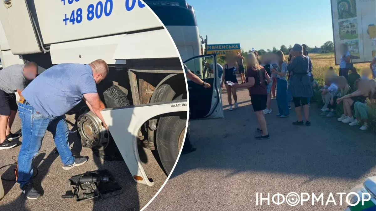 На М-06 автобус з Польщі зламався: пасажири години чекали у спеку