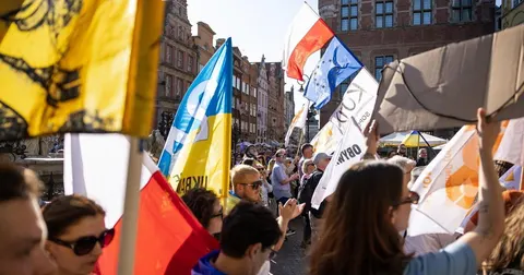 У 22 містах Польщі пройшли акції на підтримку українців
