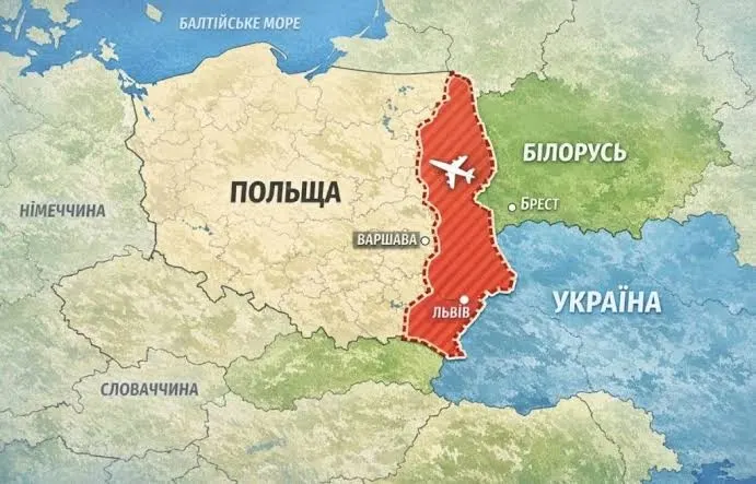 Польща обмежує повітряний простір біля кордону з Україною до грудня