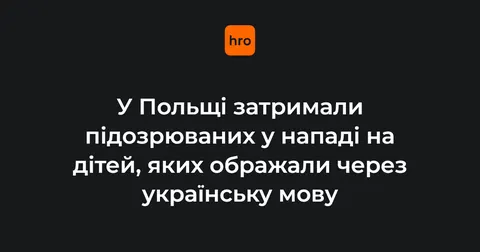 У Польщі затримали нападників на українських дітей